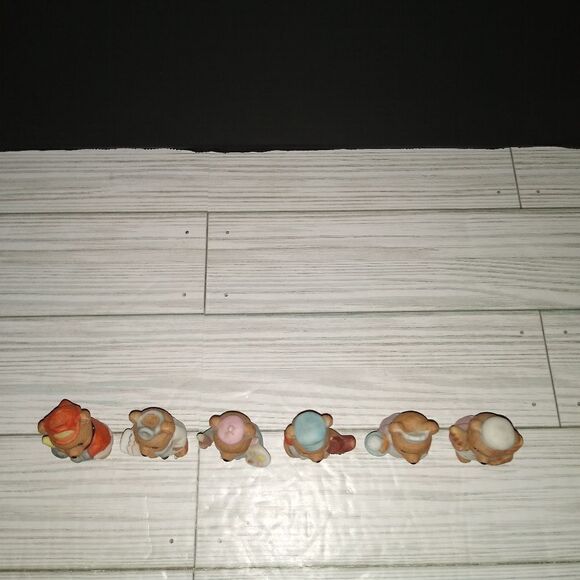 Homco Vintage 1980 Set Of 6 Collectible Career Professional Bear Figurines #8820 - Picture 2 of 10